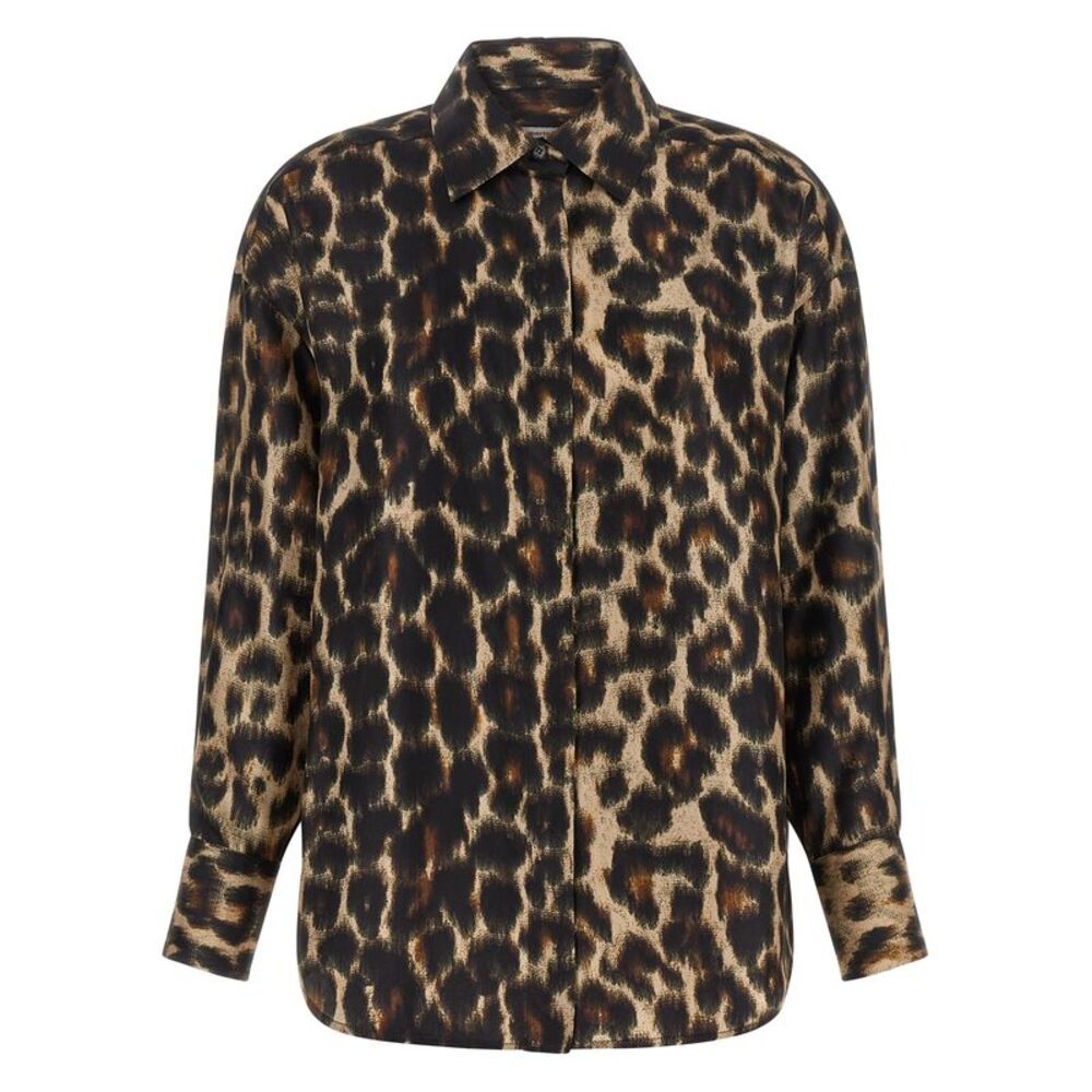Alberto Biani Brown Silk Women's Blouse